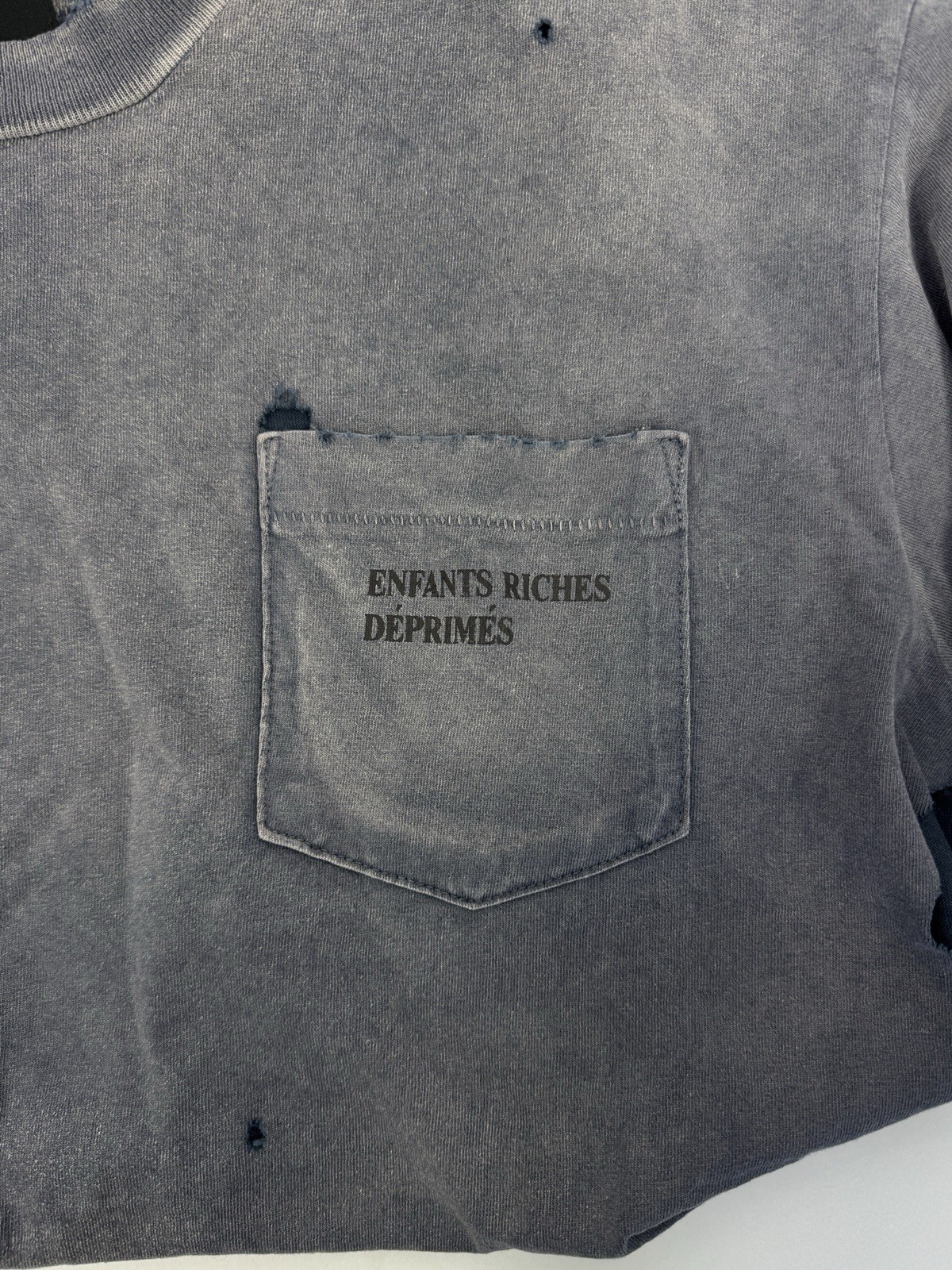 Enfants riches Deprimes – Logo Print Distressed T-Shirt Size: M
