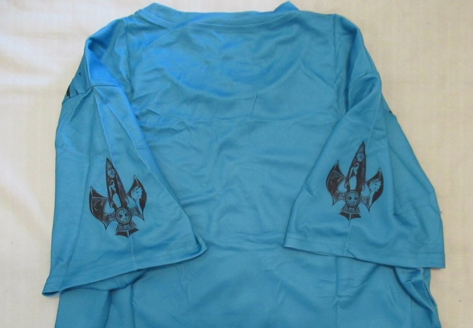 Mens Turquoise Skull Graphic short sleeve T Shirt size L