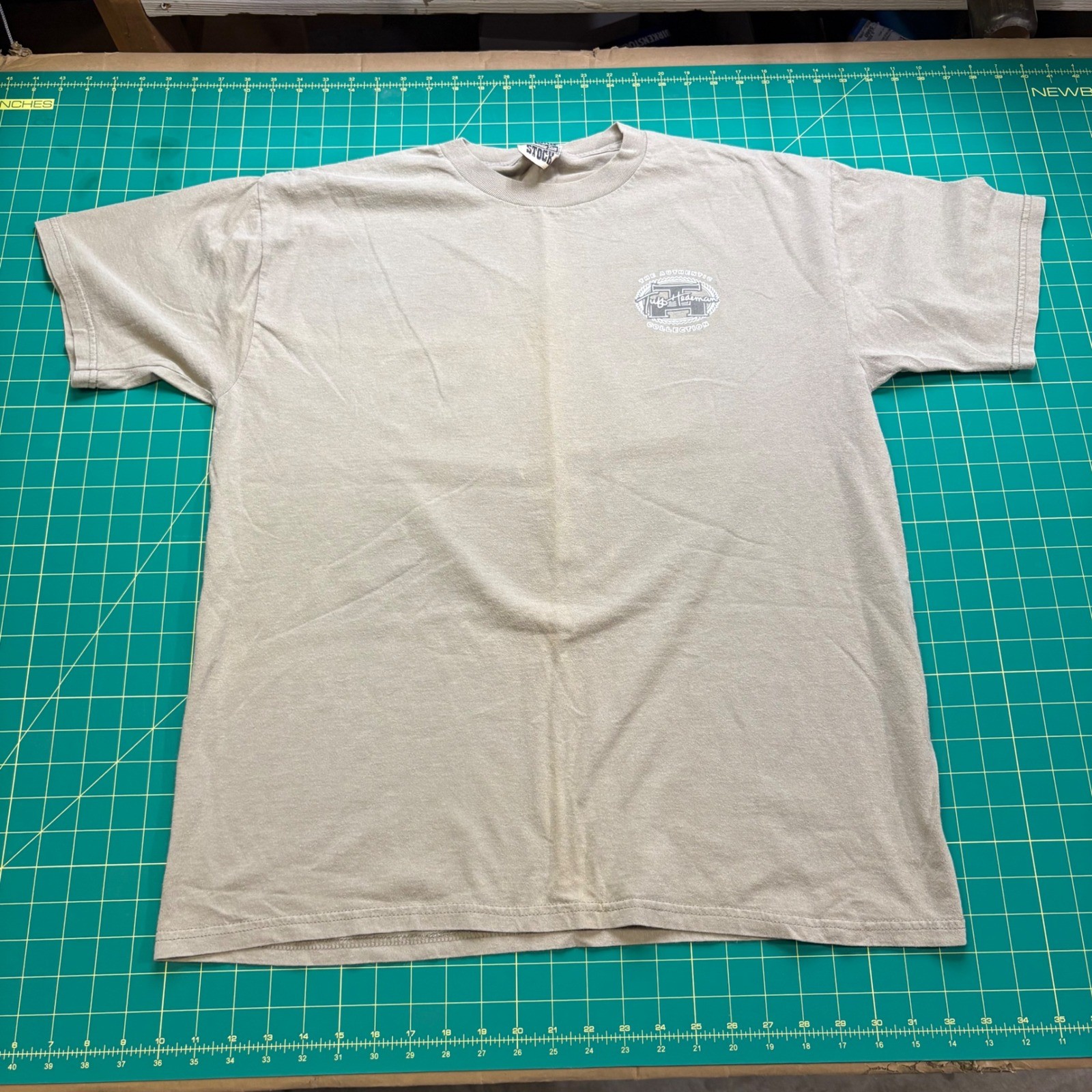 Vintage Panhandle Slim Tuff Hedeman Bull Riding T-Shirt XL Tan Rough Stock Tee
