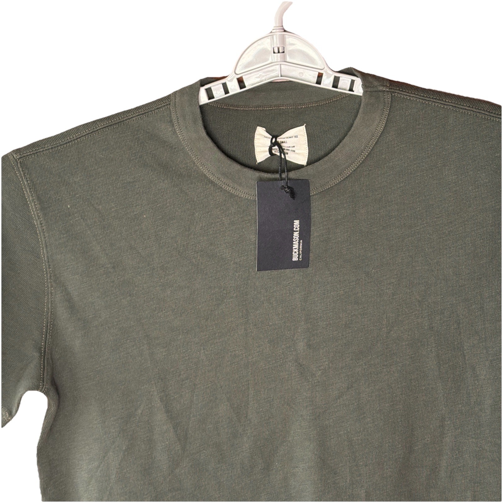 Buck Mason New Field Spec T Shirt Mens Small Green Cotton SS