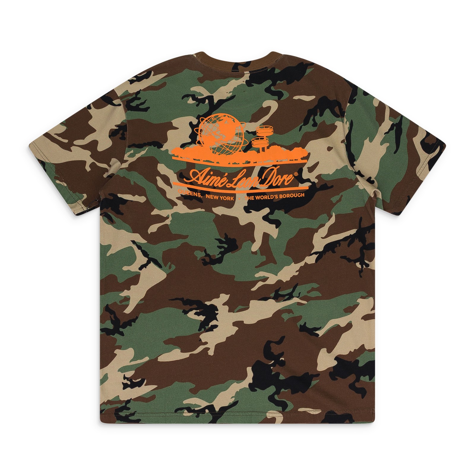 NWT AIME LEON DORE MULTICOLOR CAMO UNISPHERE T-SHIRT SIZE M $100