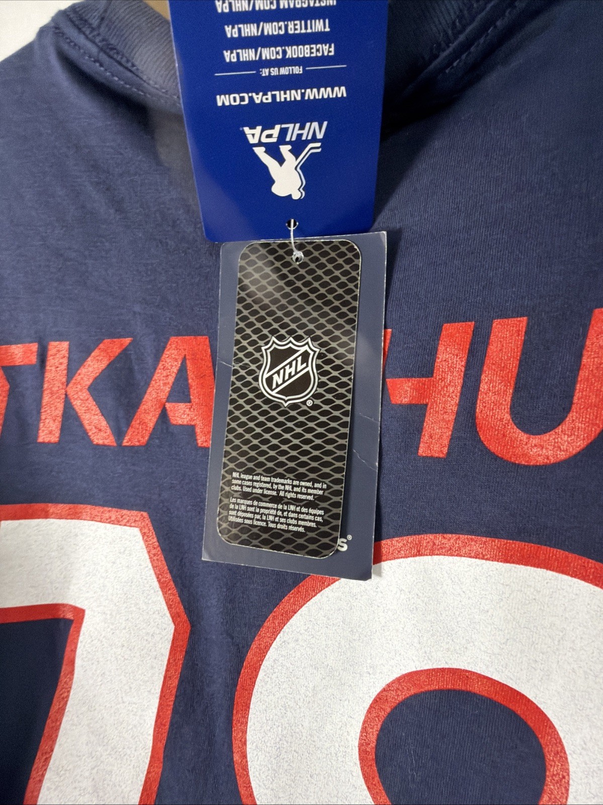 Fanatics Hockey T Shirt TKACHUK 19 Medium Nations Face Off USA Hockey 2025