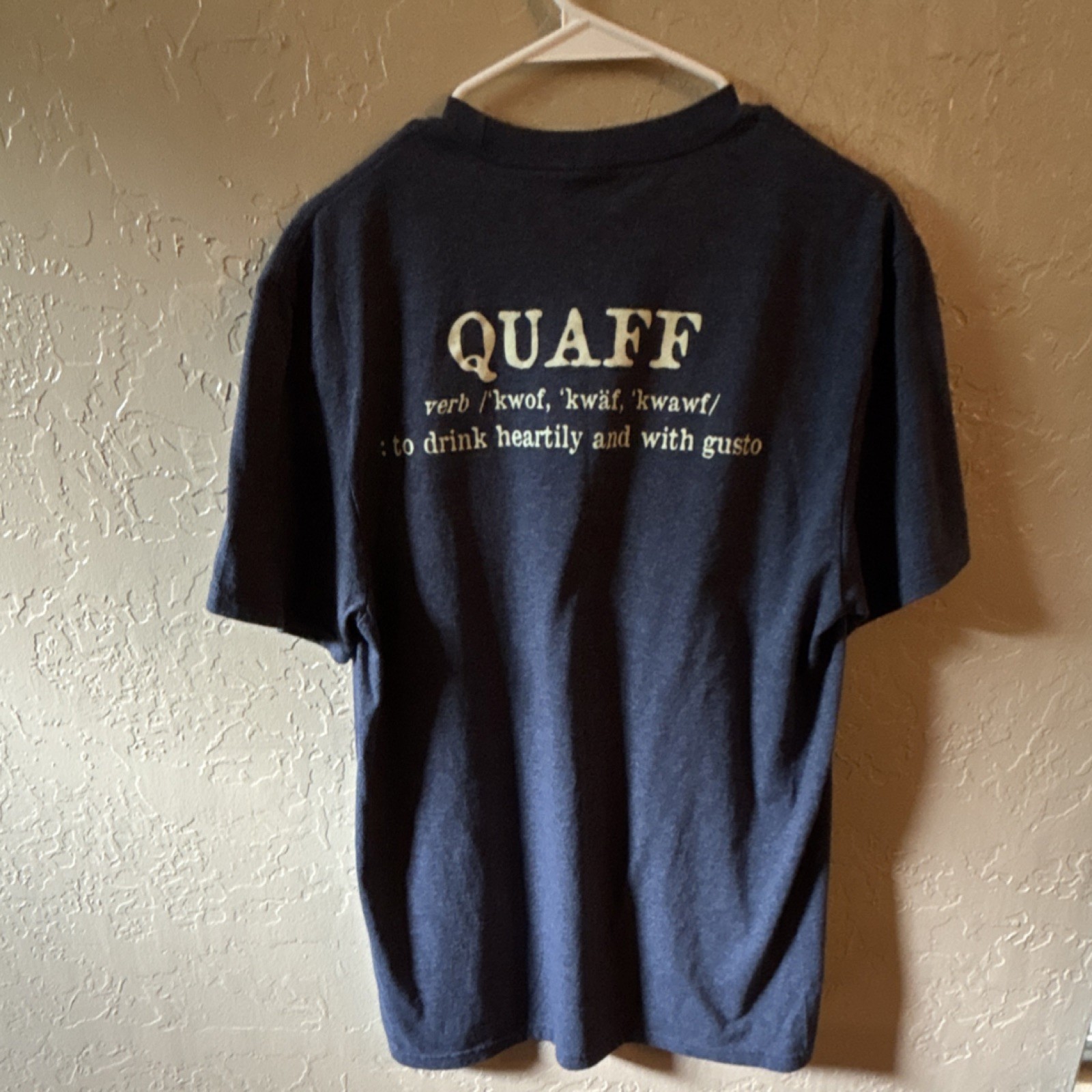 District The Concert Tee Blue L Short Sleeve Crew Neck Quaff On Graphic Tee