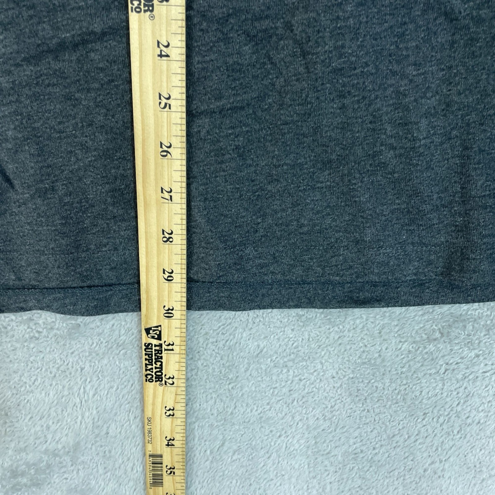Slate & Stone Men’s XL Gray & Black Long Sleeve T-Shirt Cotton F1386