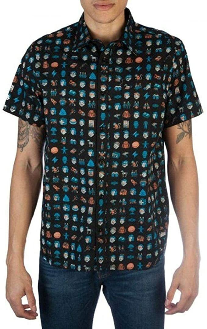 Fallout Video Game Icons Black Woven Mens T-Shirt New