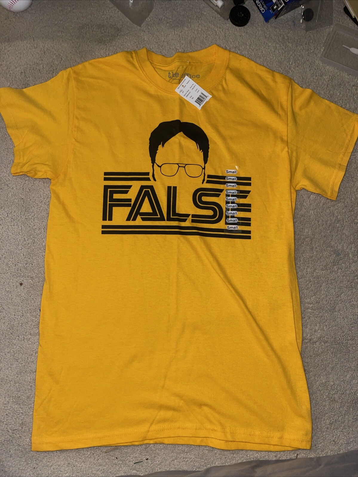 THE OFFICE Dwight Schrute FALSE T-Shirt MENS SMALL NWT