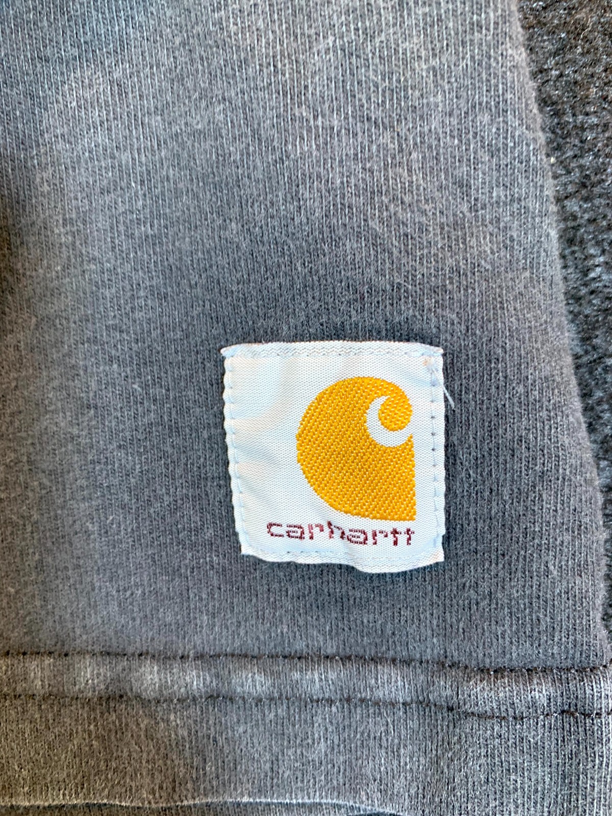Carhartt Shirt Mens XL Black Ring Spun Cotton Logo Ribbed Relaxed Fit Mock Neck