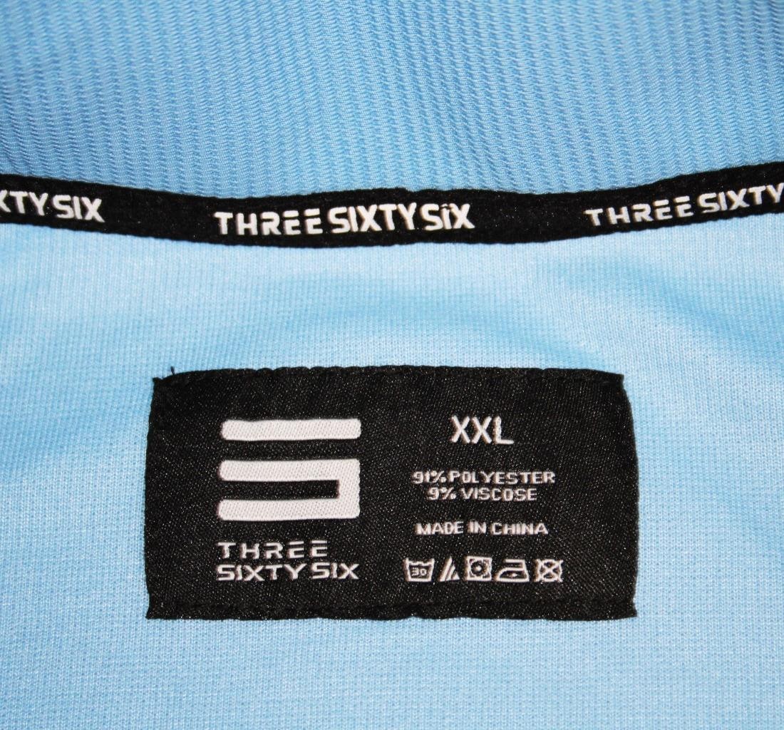 Three Sixty Six Mens 2X Pullover 1/4 Snap Mock Collar Long Sleeve Rib Knit Blue