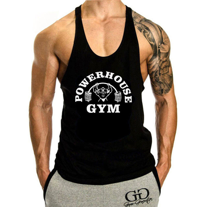 Men’s Gym Stringer Bodybuilding Tank Tops Workout Muscle Vest Sleeveless Shirts