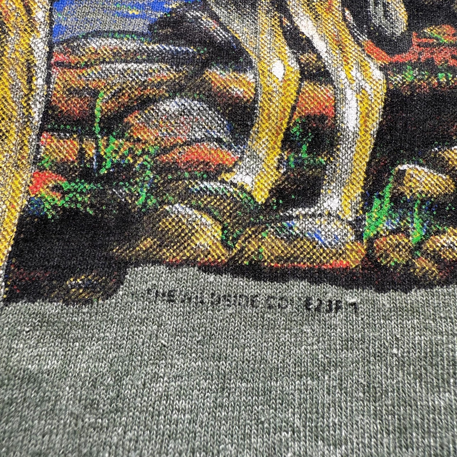 Vintage 90s Forever Free Native American Wolf Heather Graphic T-Shirt – Size XXL