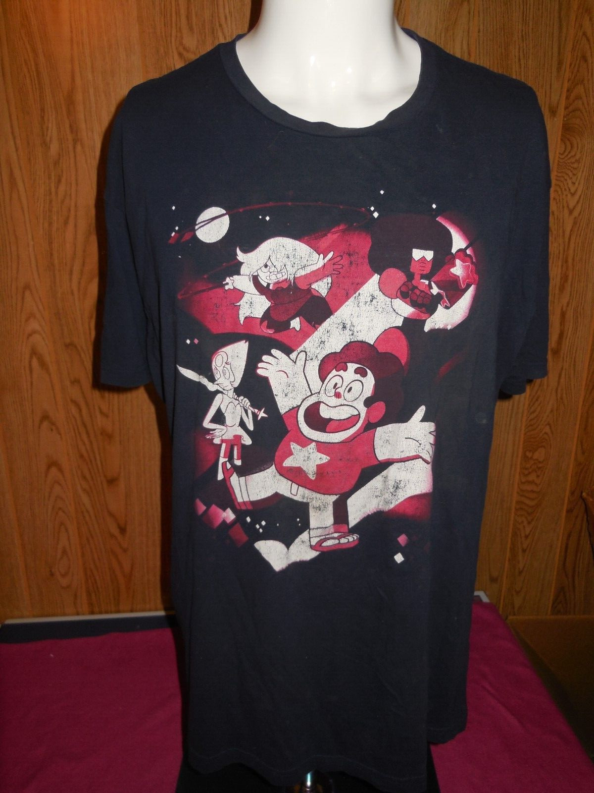 WSteven Universe Crystal Gem Flag T Shirt Mens Licensed Cartoon Merchandise XL