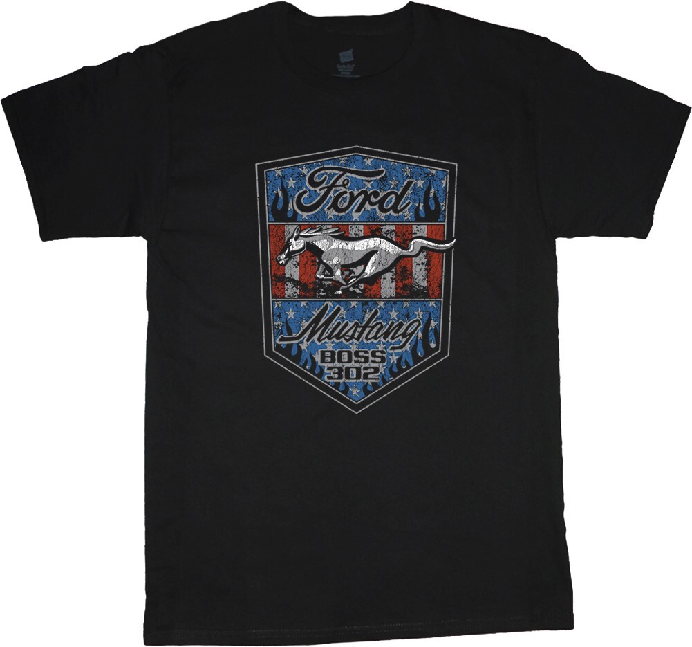 Ford Mustang T-shirt Mustang Boss 302 Mens Graphic Tees Clothing Accessories
