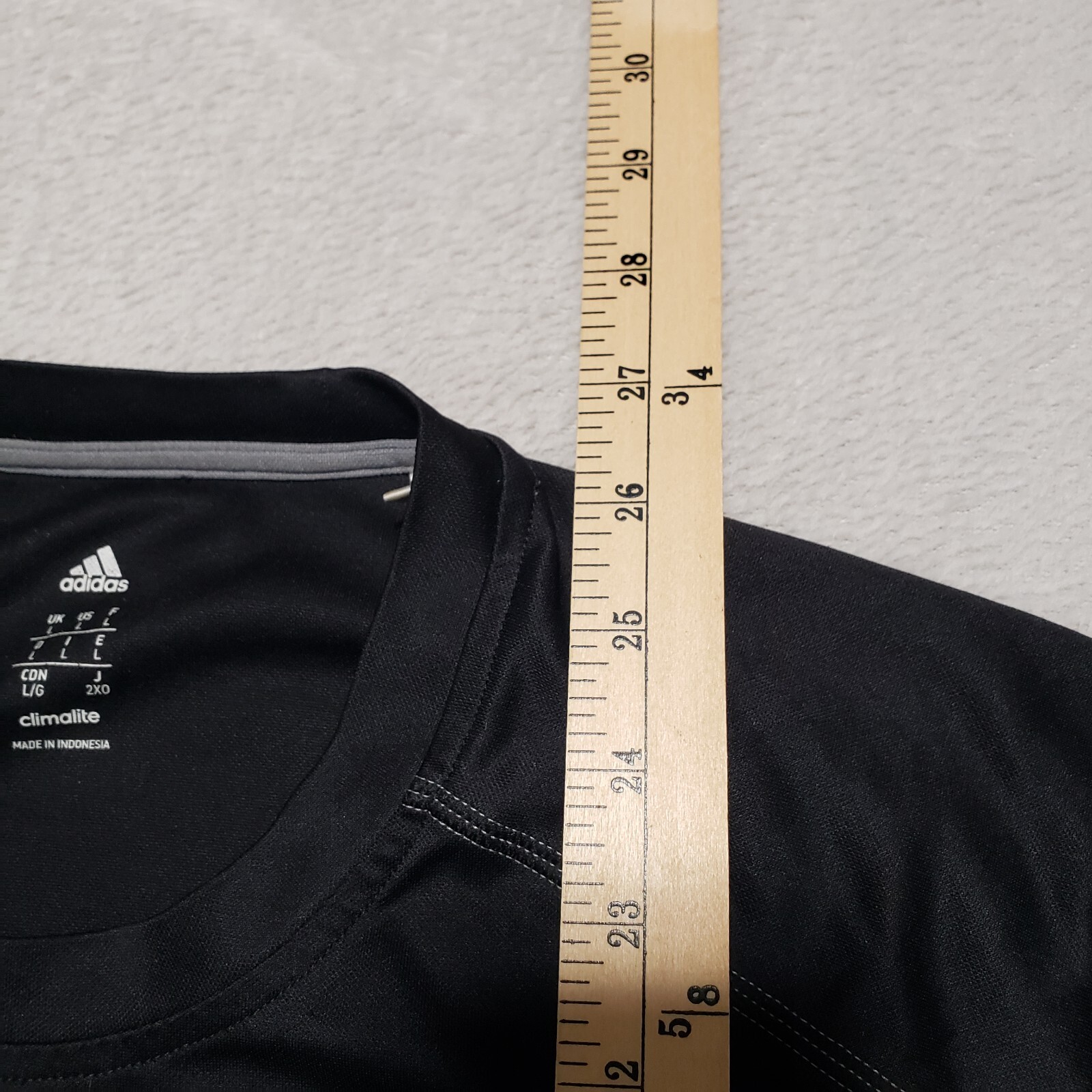 Adidas Climalite Performance Tee Mens L Large Black Graphic Logo T Shirt