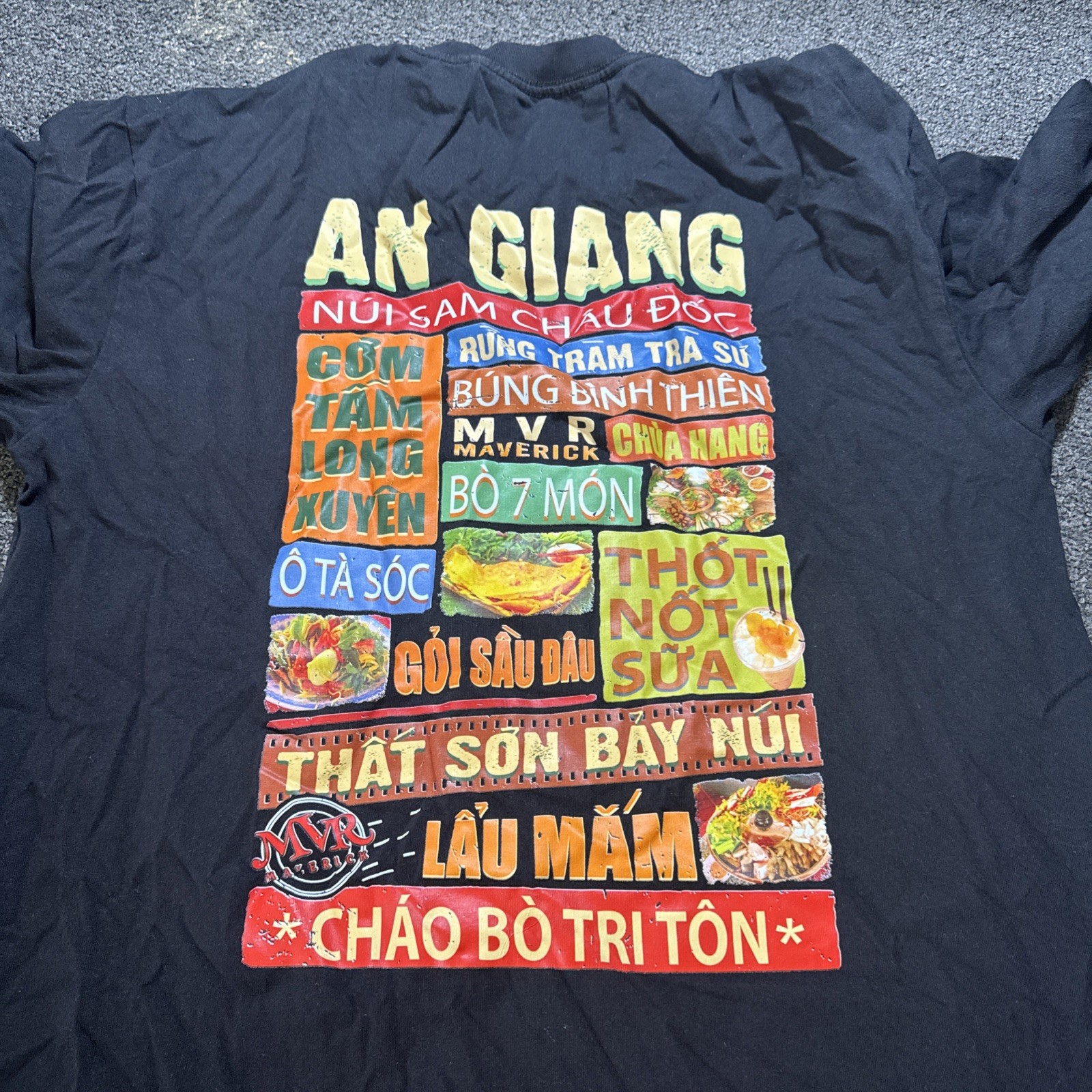 Mis Venture Men Size XL Black Vietnamese T-Shirt An Giang Maverick