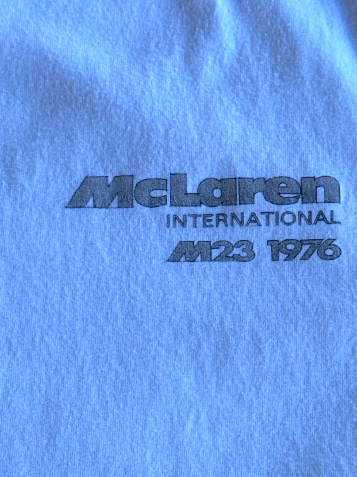 Hollister McLaren Formula 1 M23 1976 World Championship T-Shirt Men’s M, VG Cond