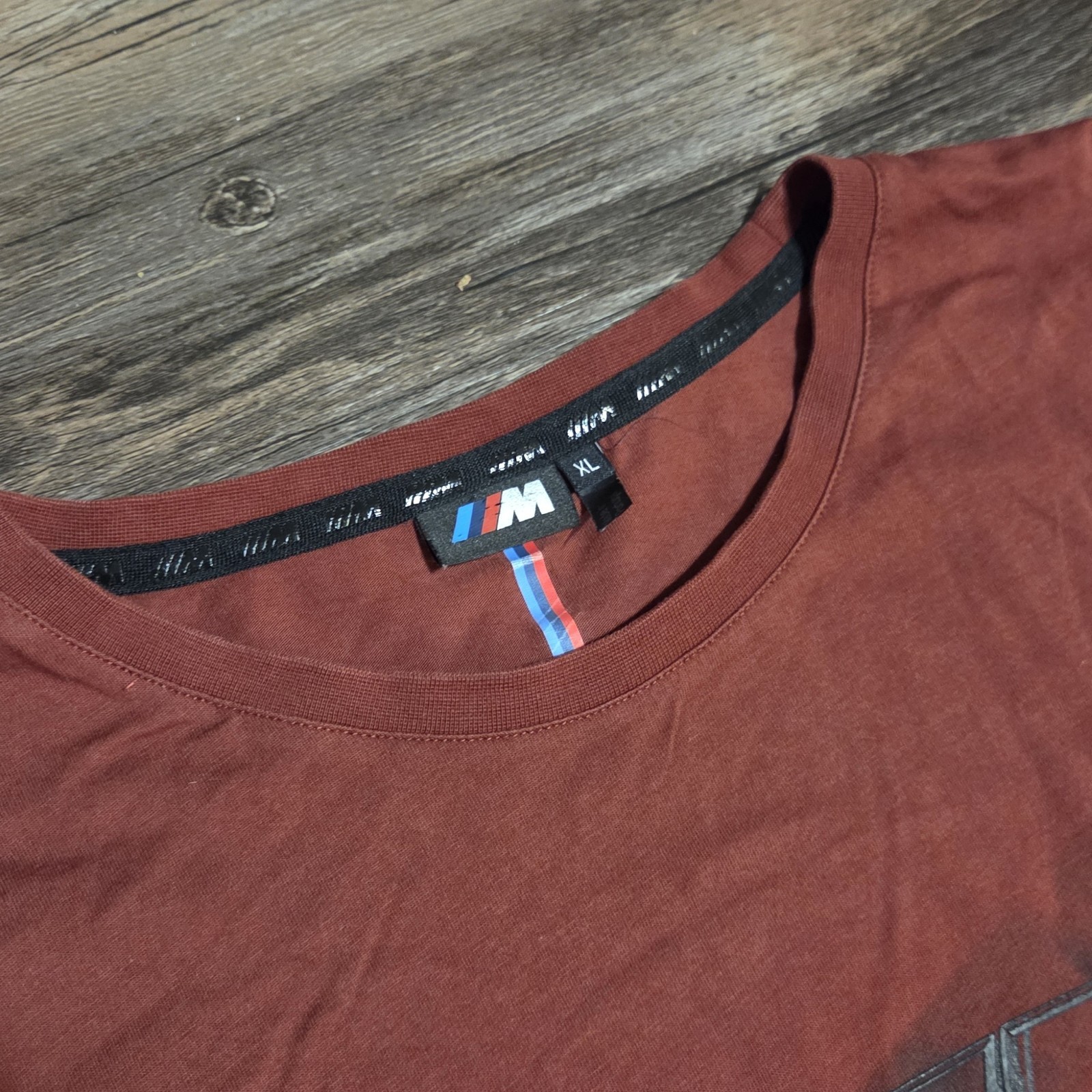 Official BMW M Motorsport Graphic T-Shirt Men’s Size XL Brick Red