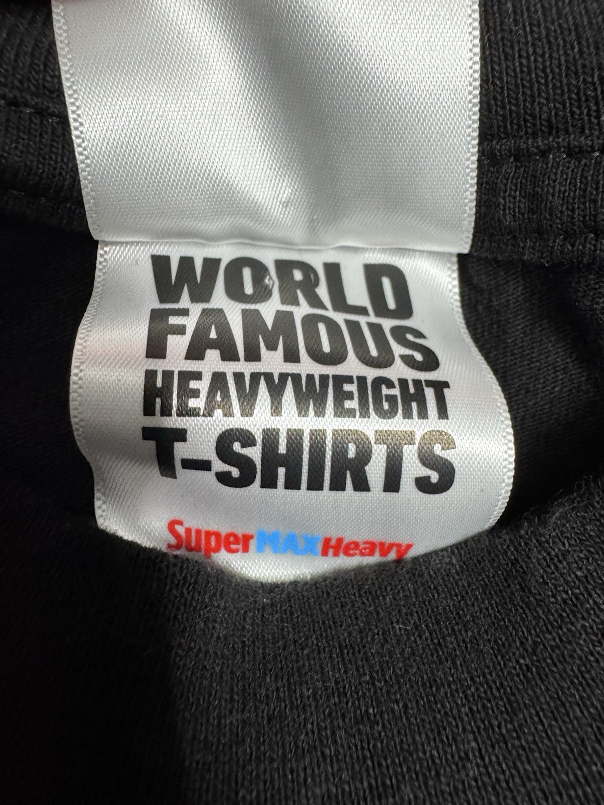 Shaka Wear 7.5 oz Max Heavyweight Short Sleeve T-Shirt Black Crewneck Size L