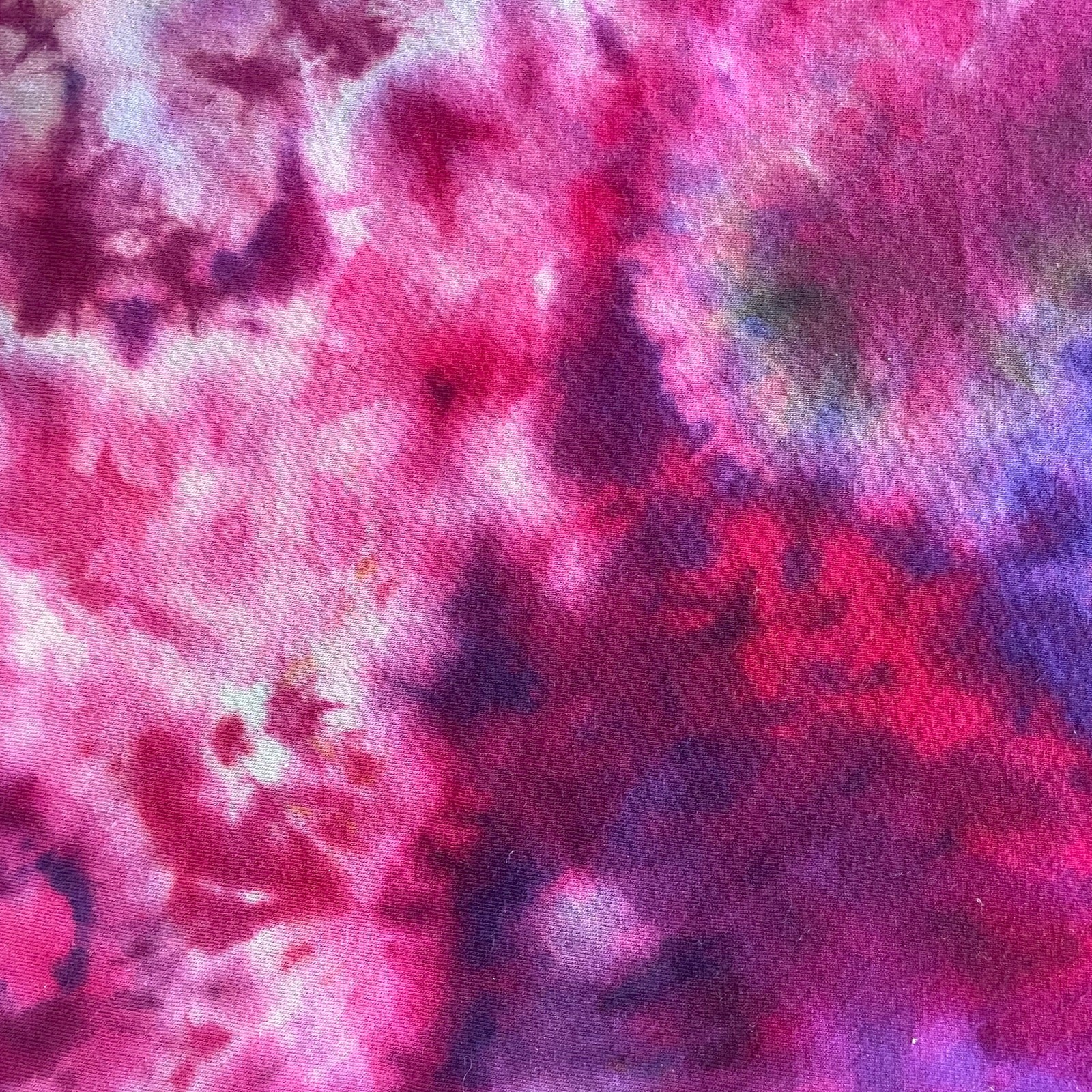 Tie Dyed Unisex T-shirt – Geode Reverse Ice Dye – Pink Purple Size Medium