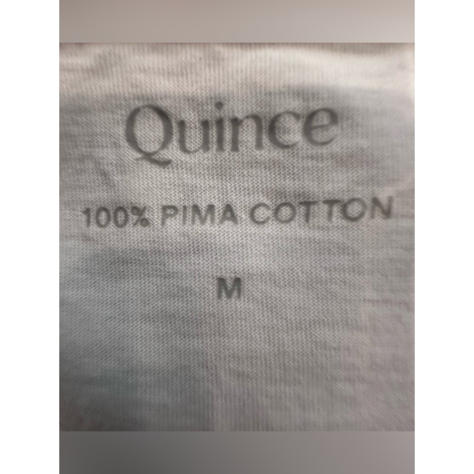 Quince Mens 100% Pima Cotton Slub Crewneck Tee Shirt White MEDIUM Short Sleeve