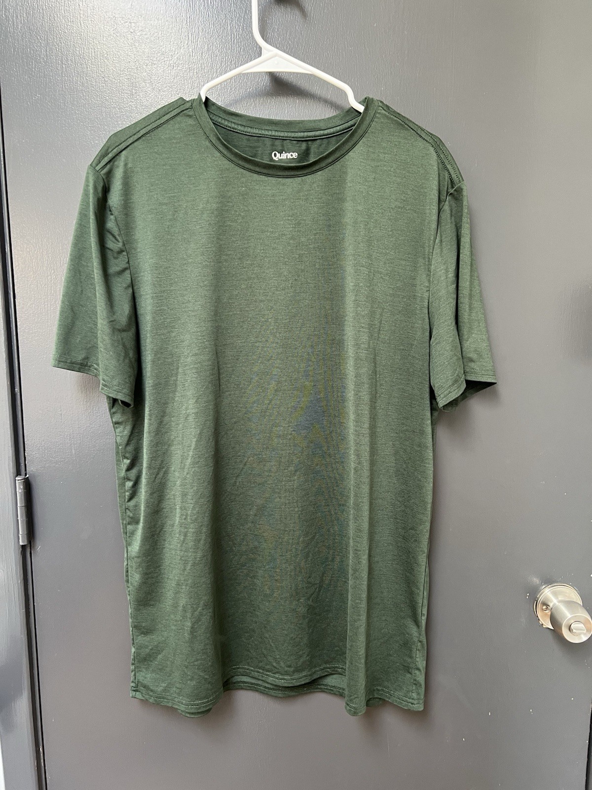 Quince Flowknit Breeze Performance Tee T-Shirt Mens Sz L Olive Green