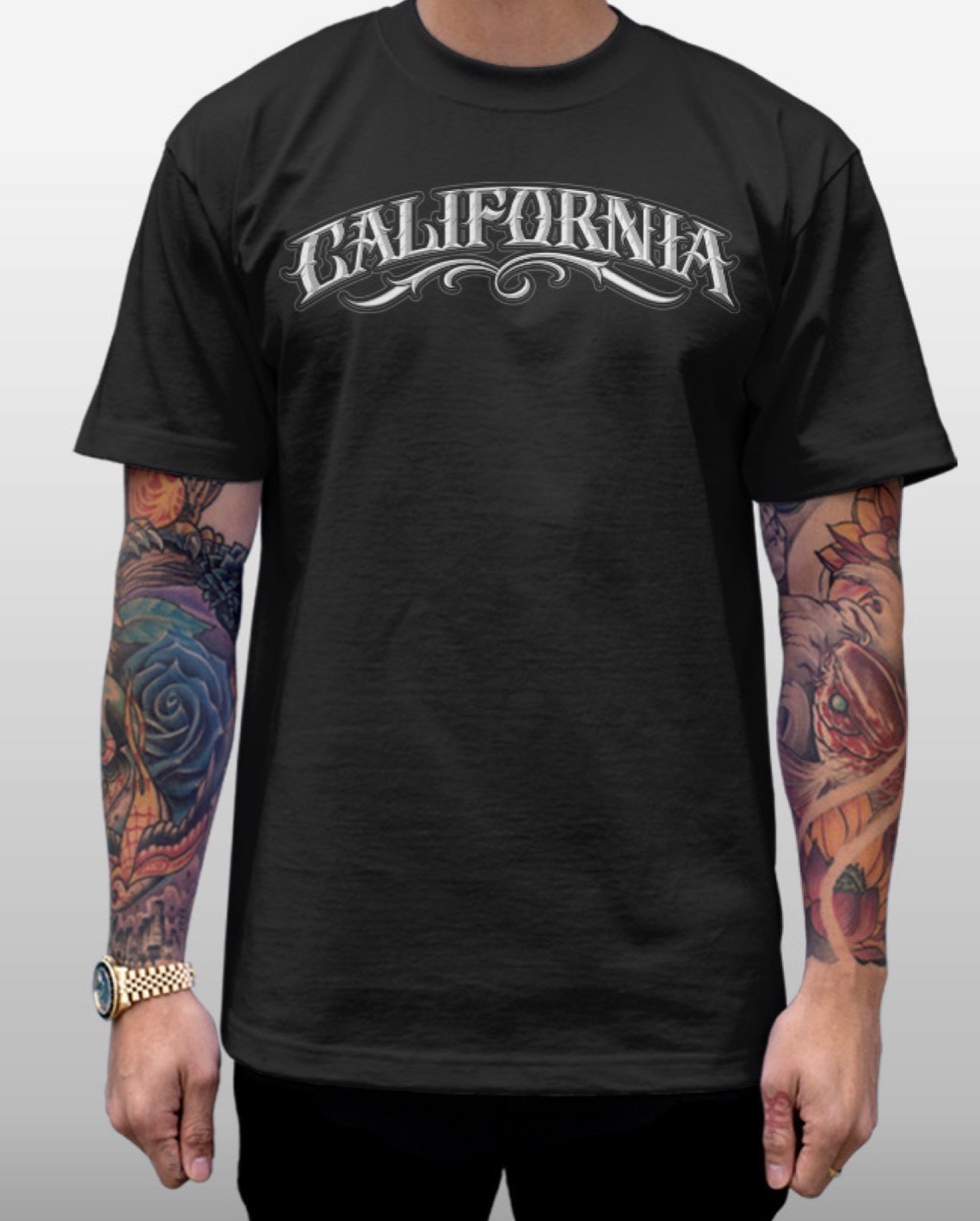 Streetwise CA All Day Graphic T-Shirt Black M-L-XL-2XL-3XL-4XL-5XL