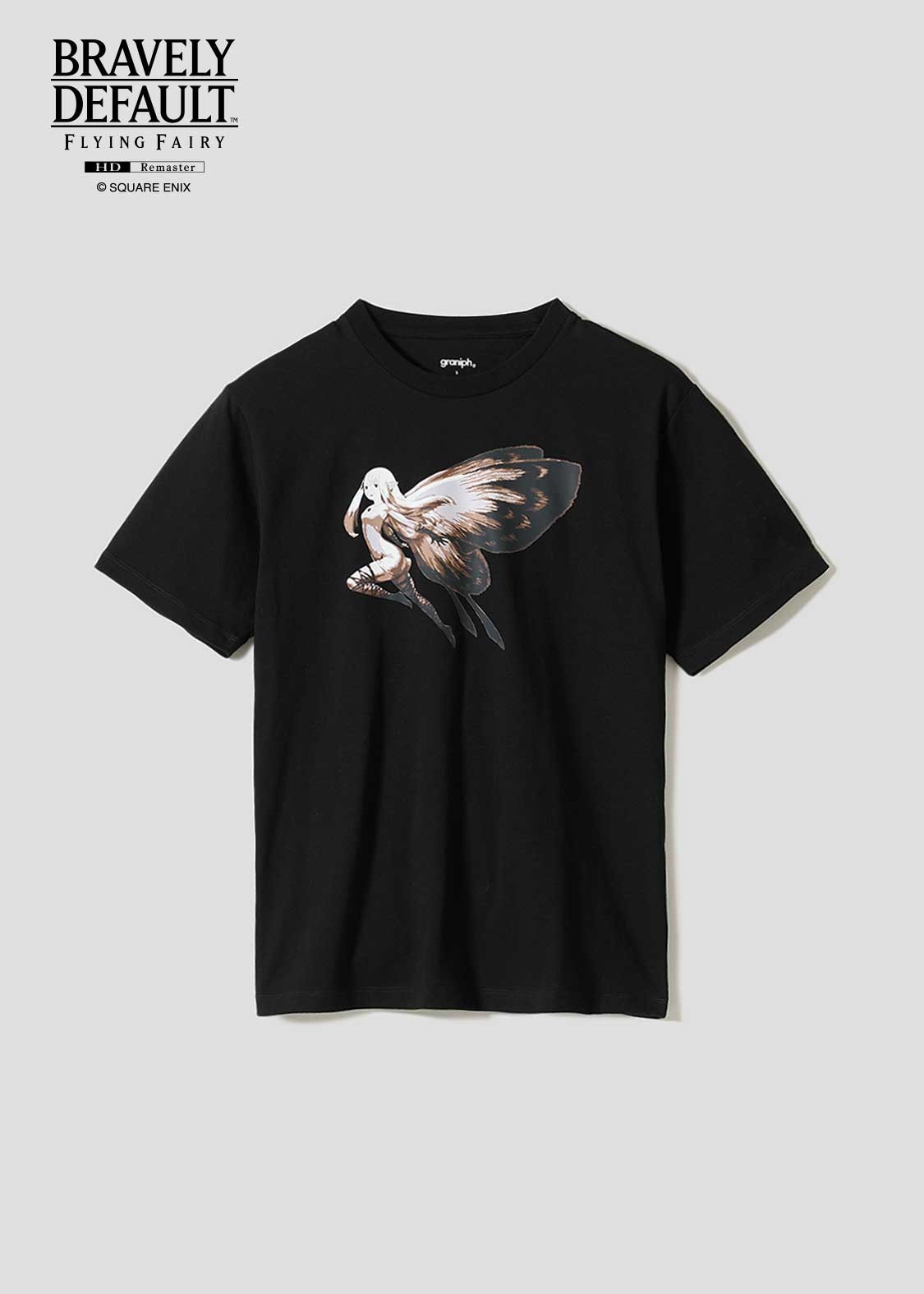 [Graniph] Bravely Default / Octopath Traveler Airy T-shirt, Black, Sizes SS-XXL