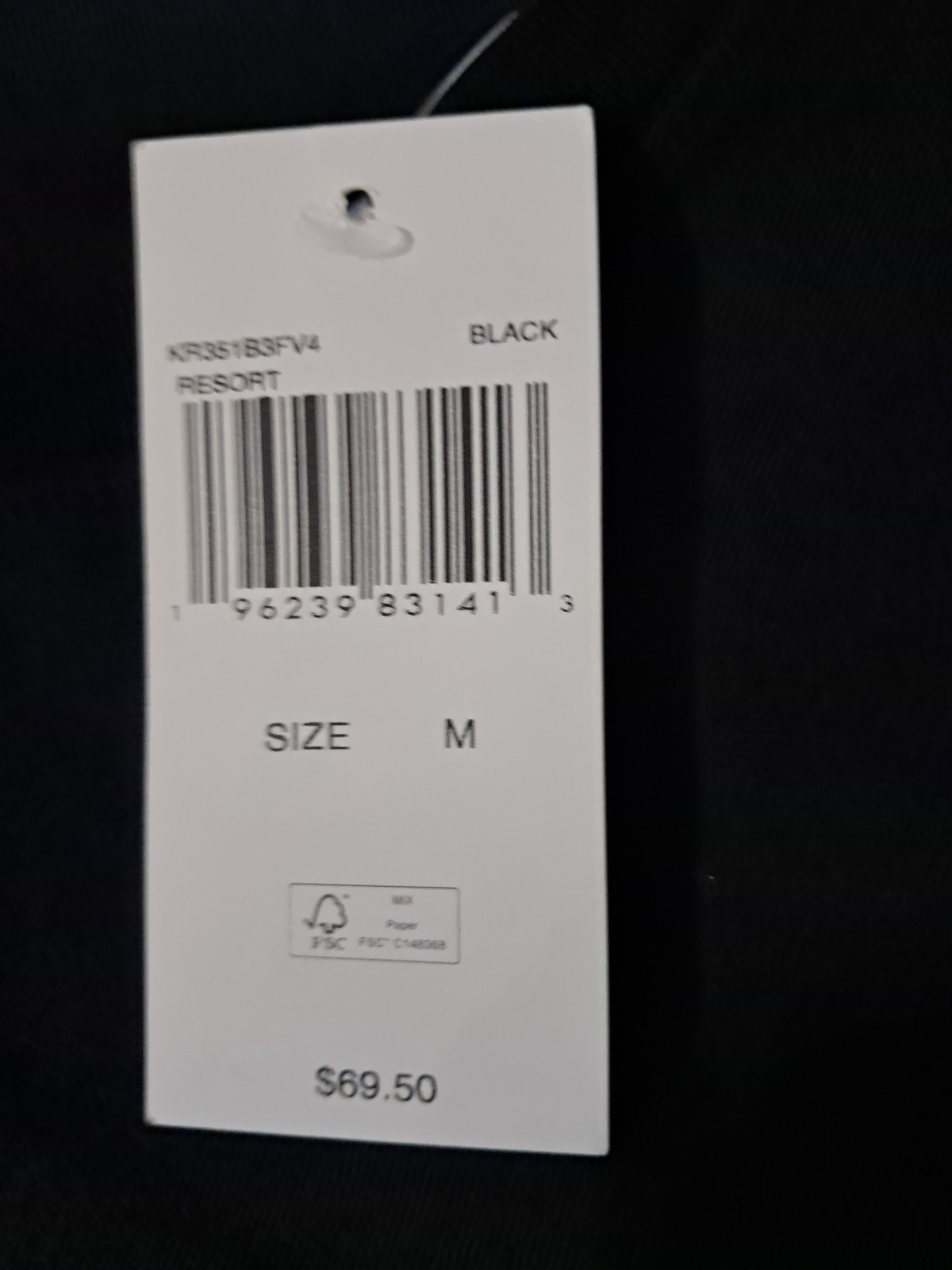 Michael Kors Men’s Black Long Sleeve Logo Graphic Crew Neck T-Shirt M Cotton