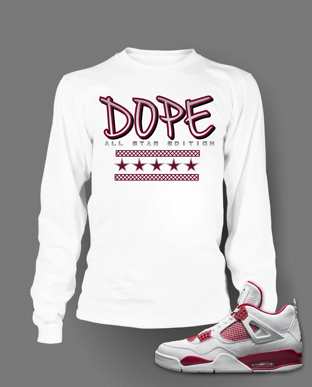 Dope Graphic Sneaker Sport Tee shirt to Match Alternate 89 J4 Men Big Tall Sm T