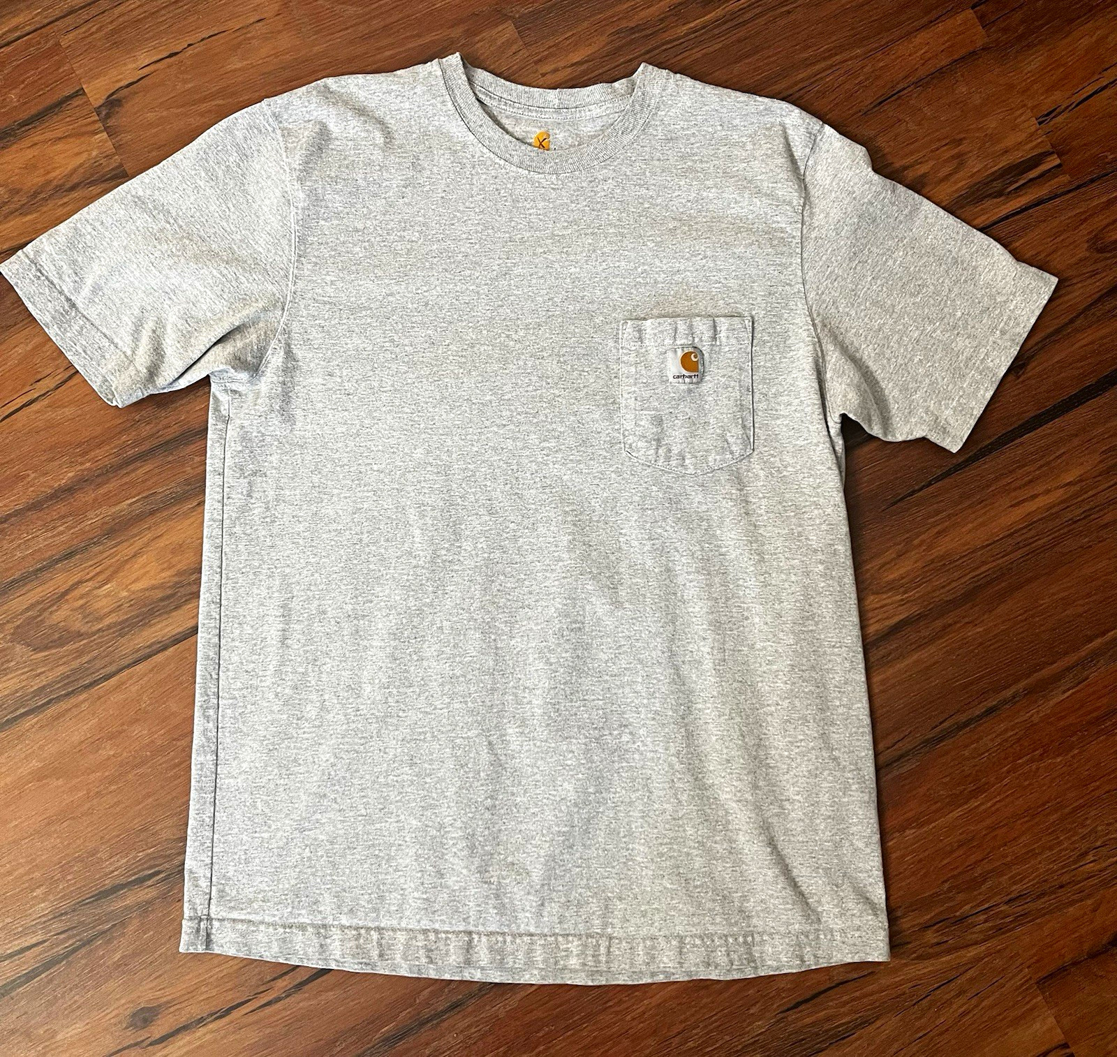 Carhartt K87 Original Fit Pocket Tee Gray Men’s L Crew Neck Short Sleeve