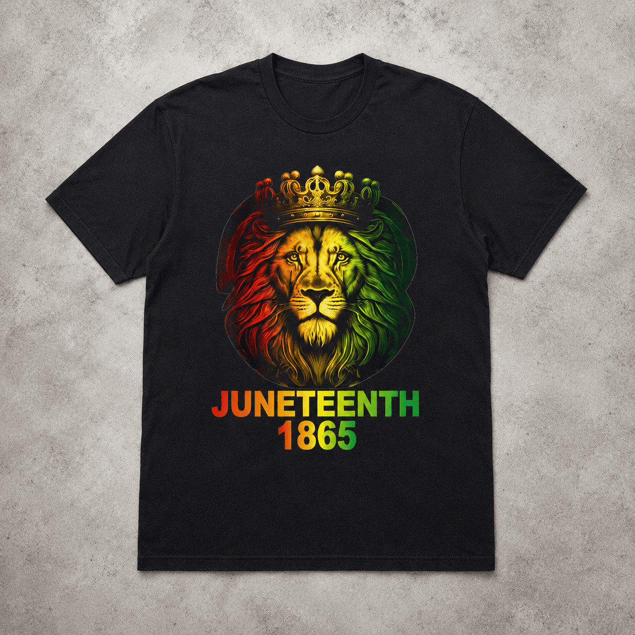 1865 Juneteenth Lion Freedom Day Black Pride Men’s Graphic T-Shirt