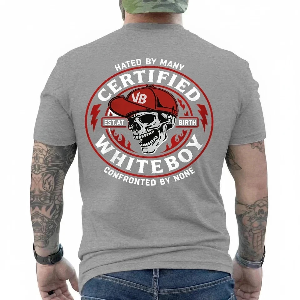 CERTIFIED WHITEBOY Street Skull T-Shirt Menswear Streetwear