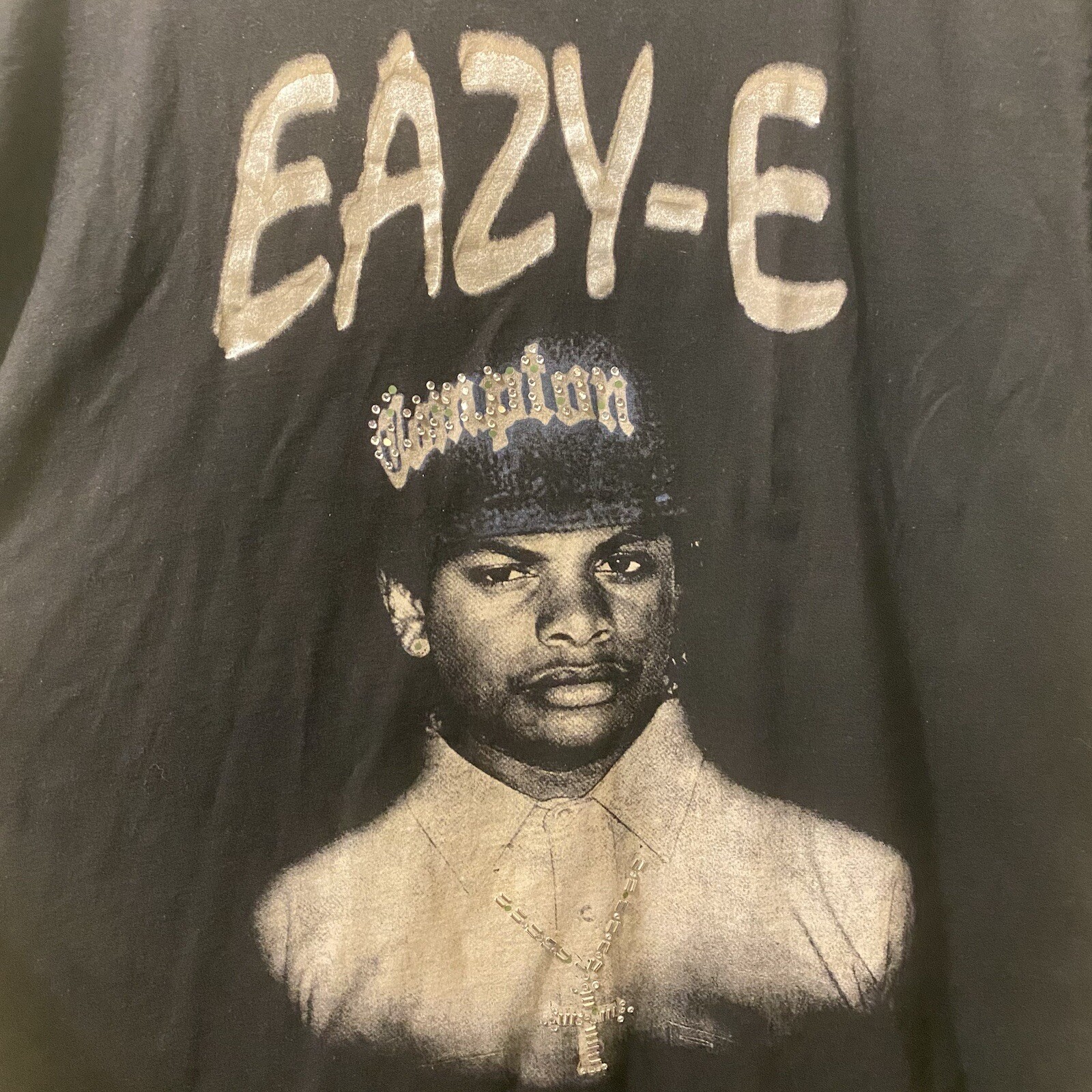 Men’s 3XL Tall Vintage Y2K PRO Max Heavyweight EAZY-E Bling Shirt