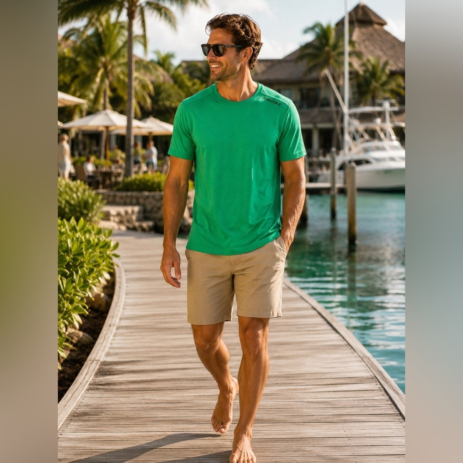 Cariloha BambooFit Performance T Shirt Men’s Large Organic Cotton Bamboo Blend