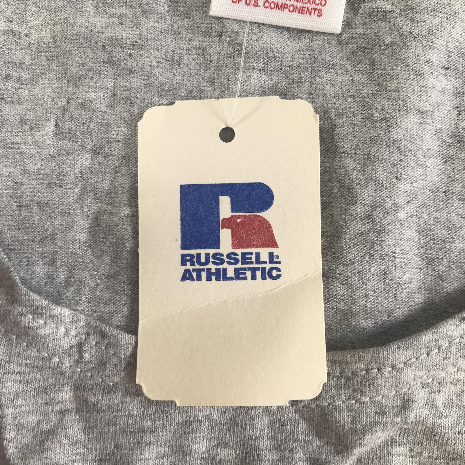 Vintage Russell Athletic Tank Top Mens XL Heather Gray Sleeveless Shirt Cotton