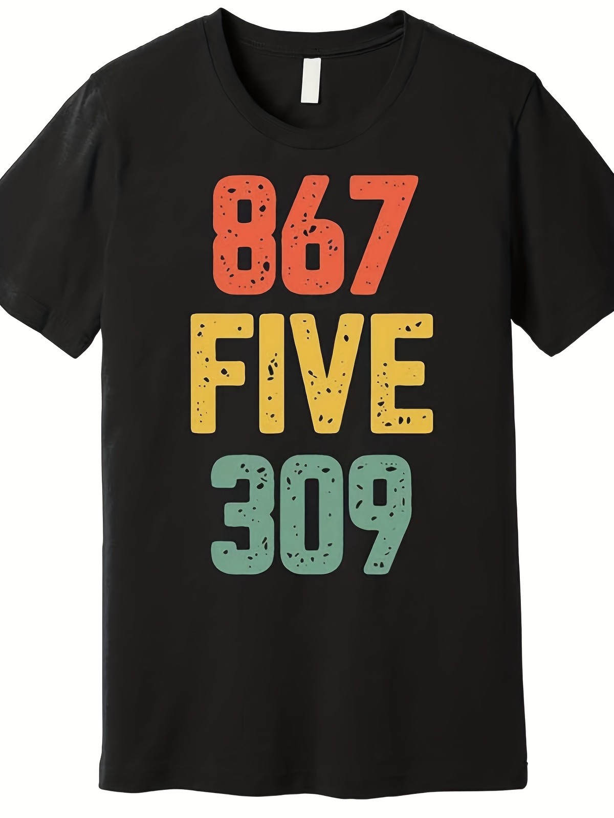 8675309 Retro 80s Music Graphic T-Shirt Vintage Phone Number Humor Tee