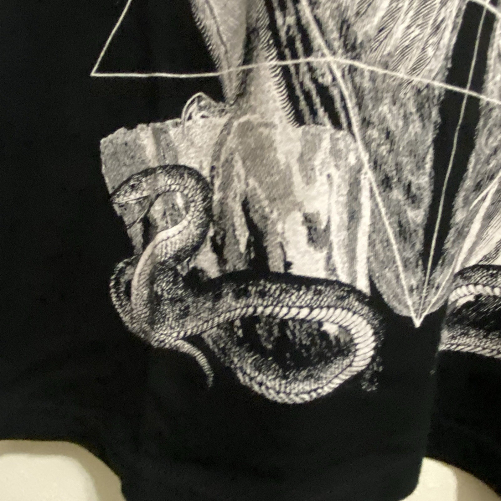 Black Craft Blackcraft Cult II Mens Tee T Shirt M 40” Owls Snakes On Black Goth