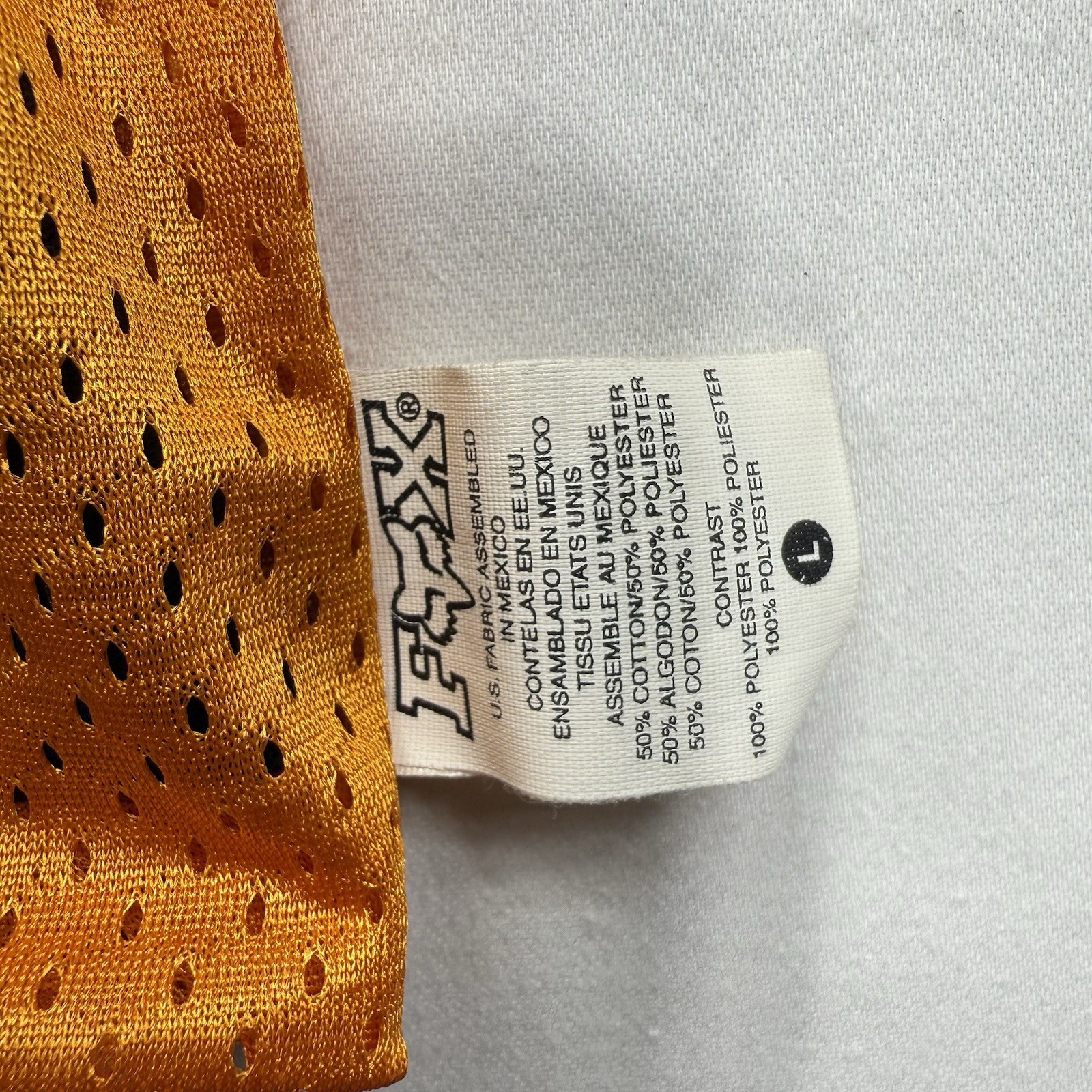 Y2K Fox Racing Shirt Mens Large Orange & Blue Reversible Mesh Moto MX Jersey
