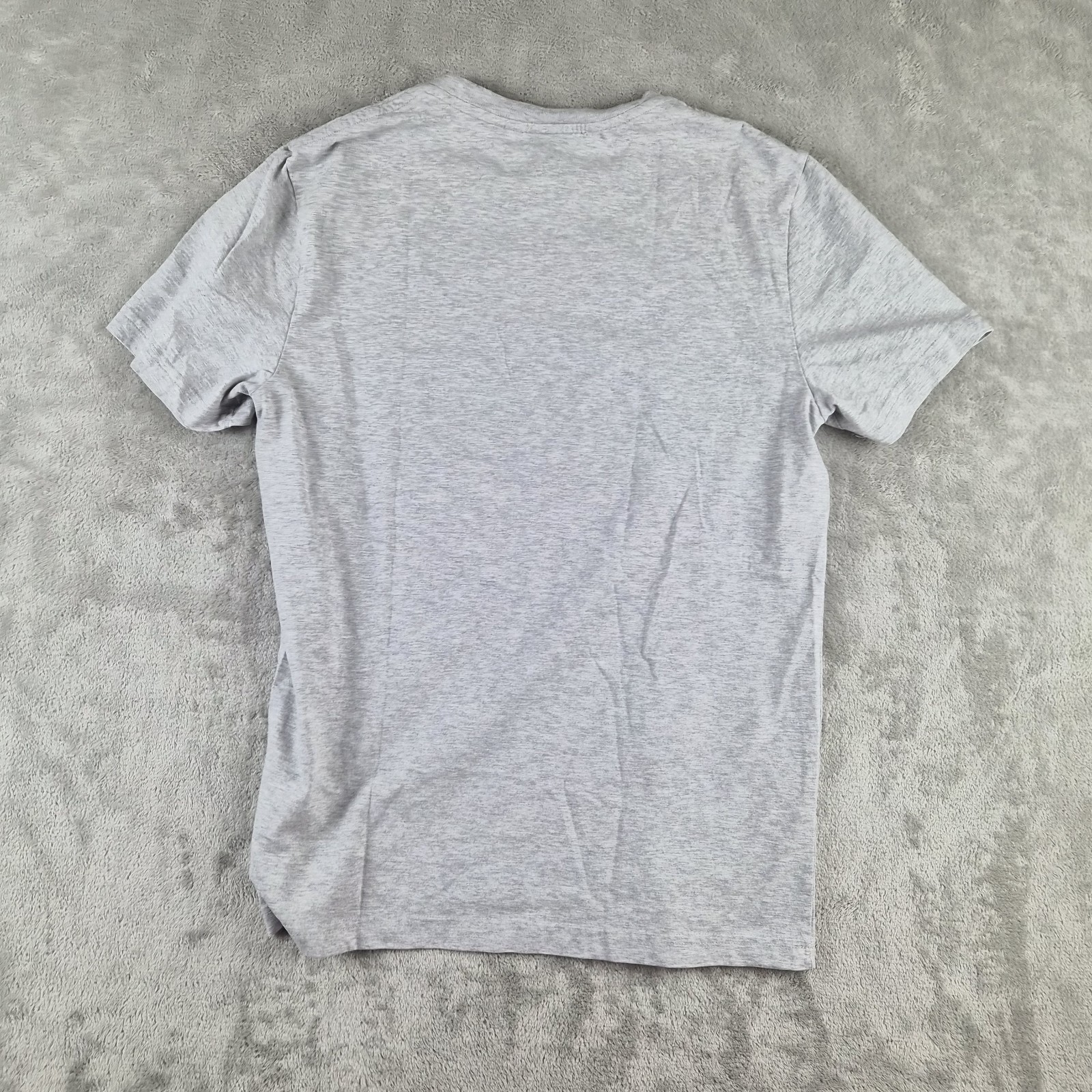 Lacoste Graphic Tee Mens Small Gray Regular Fit Crocodile 3D Streetwear Designer