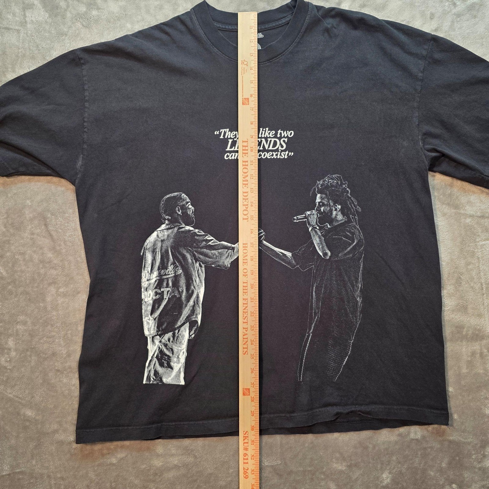 Dreamville Shirt Mens 2XL Black Drake Related Big As The What Tour T-Shirt