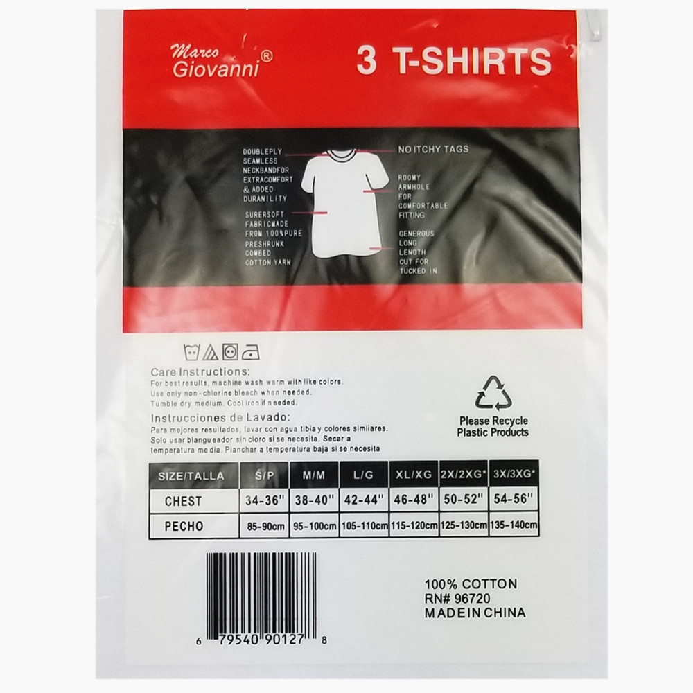 New 3-12 Pack Men’s 100% Cotton Tagless T-Shirt Undershirt Tee Plain White S-XL