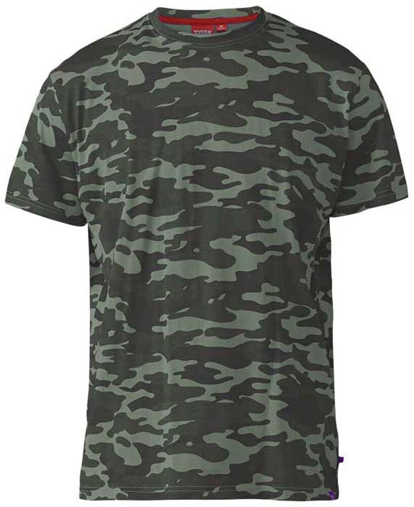 D555 DUKE BIG MENS CAMOUFLAGE T-SHIRT JUNGLE GREEN 2XL 3XL-6XL 7XL 8XL KS16427