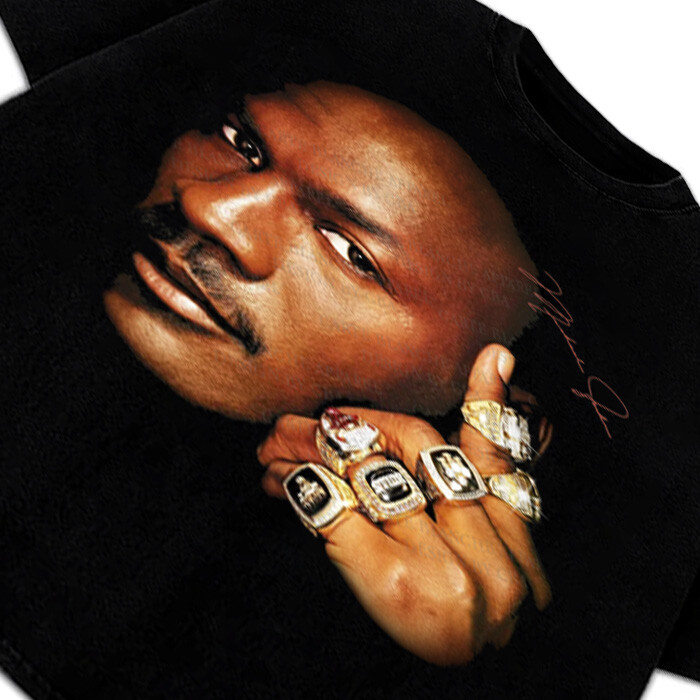 Michael Jordan Six Championship 6 Rings Last Dance Graphic 90’s Bulls T-Shirt