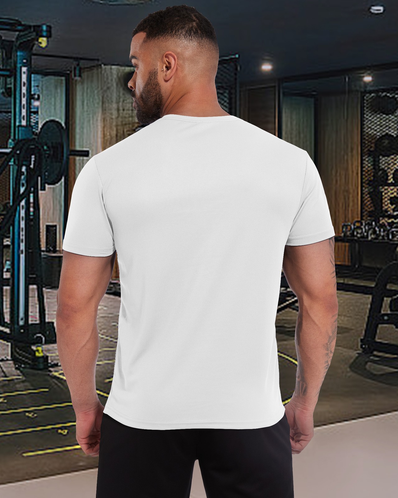 2-3 Pack Men’s Solid Short Sleeve T-shirts Soft Quick Dry Sports Gym Workout Top