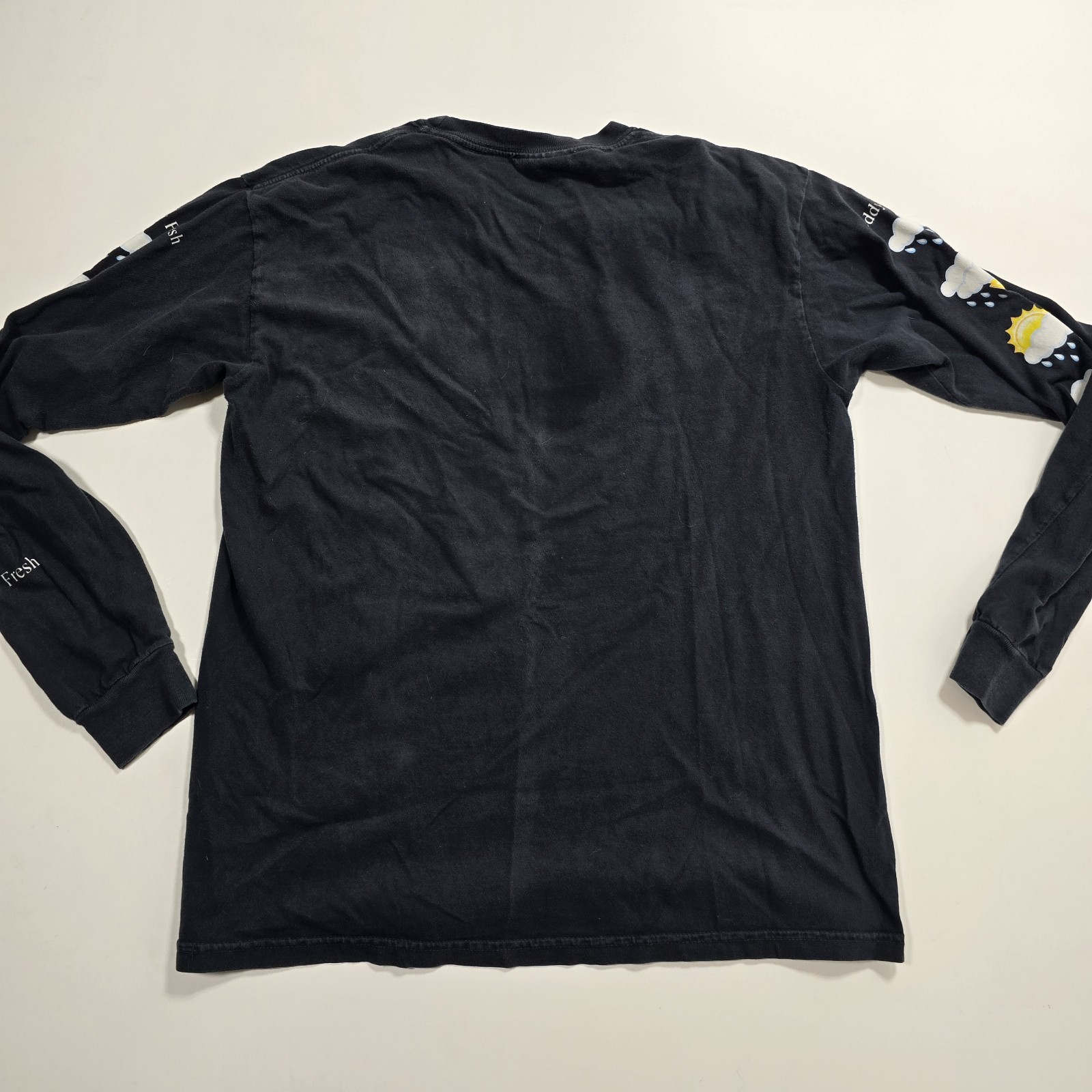 Teddy Fresh “I Have Crippling Anxiety” Long Sleeve Black Shirt, Size Medium