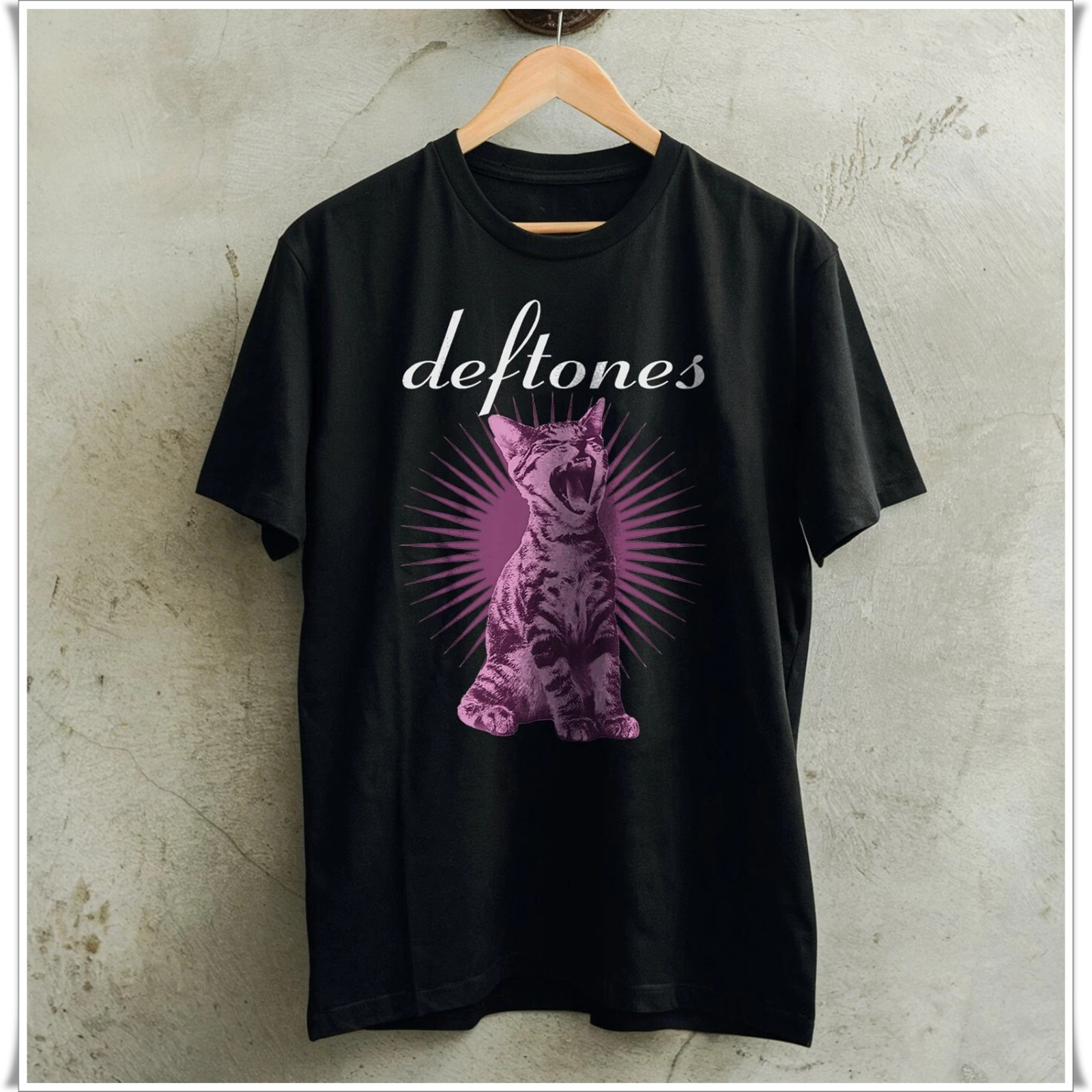 DEFTONES ‘LIKE LINUS’ T SHIRT, Short Sleeve Black Cotton Tee, Size S to 5XL