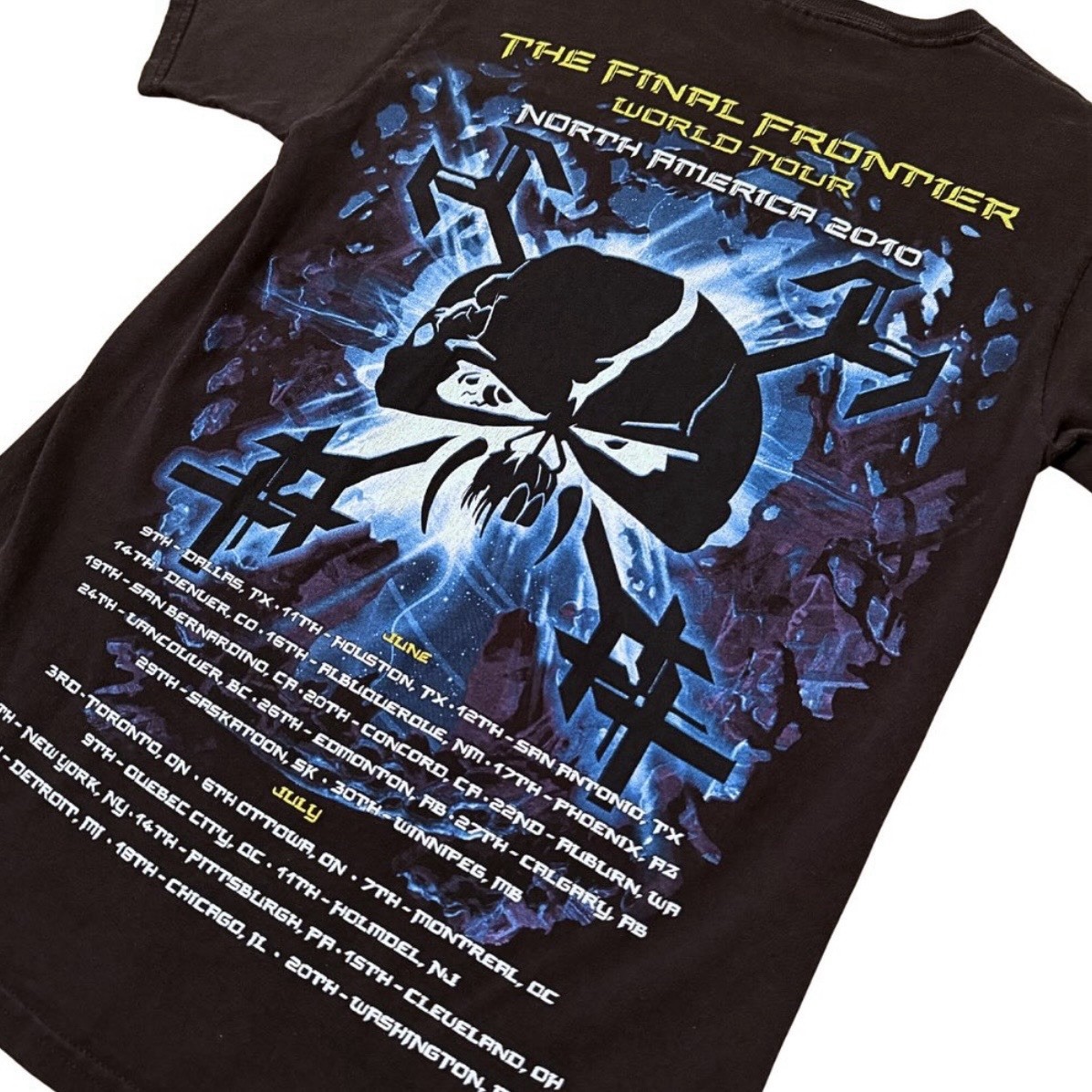 Y2K Iron Maiden The Final Frontier Band Tour T Shirt size Small