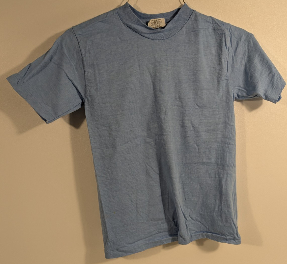 Hanes Beefy-T Cotton Plain Crew Neck Short Sleeves Adult T-Shirt 5180 Light Blue
