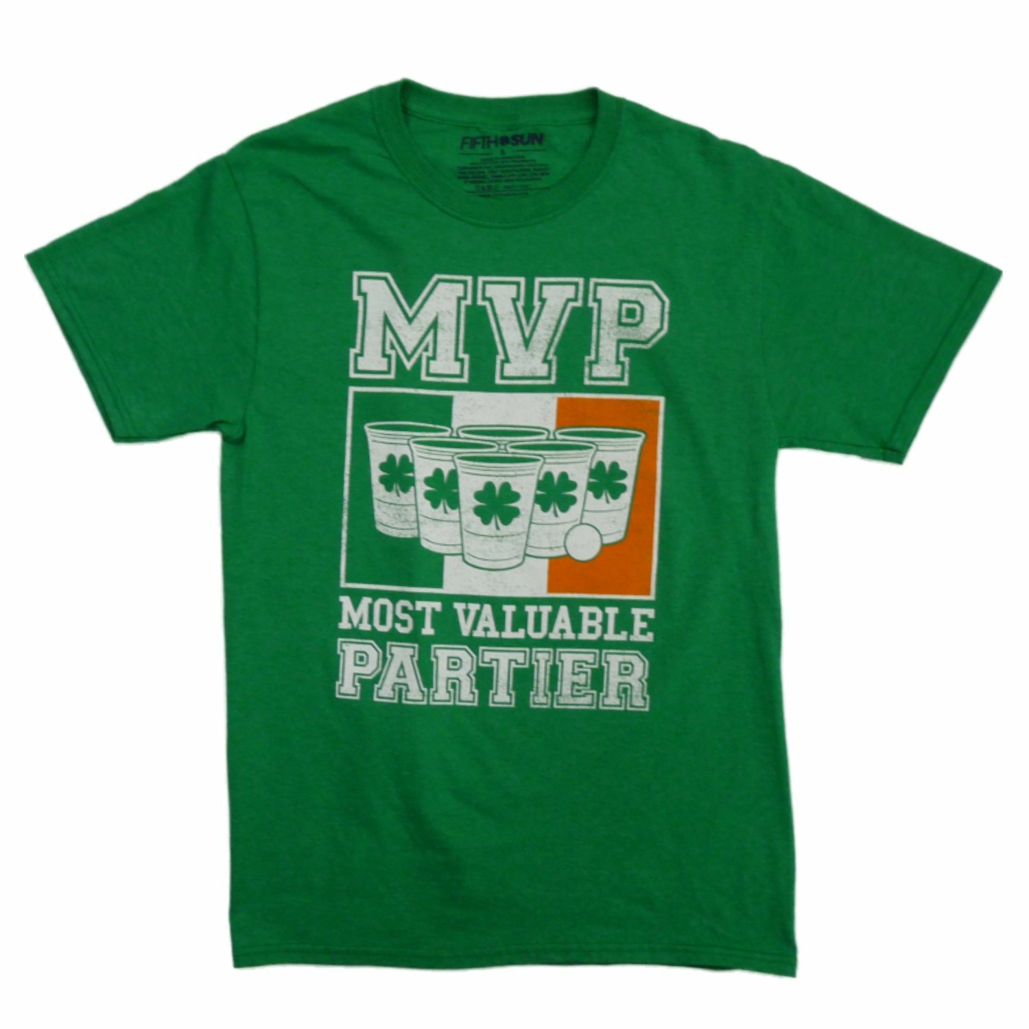 Mens Green Saint Patrick’s Day T-Shirt Most Valuable Partier Shirt