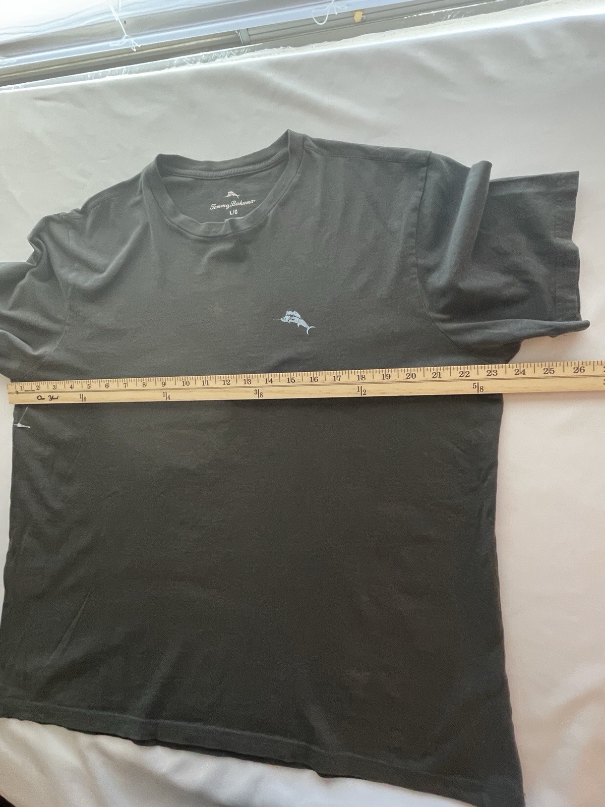 Tommy Bahama Men’s Graphic Logo T-Shirt Crew Neck Short Sleeve Cotton Knit L