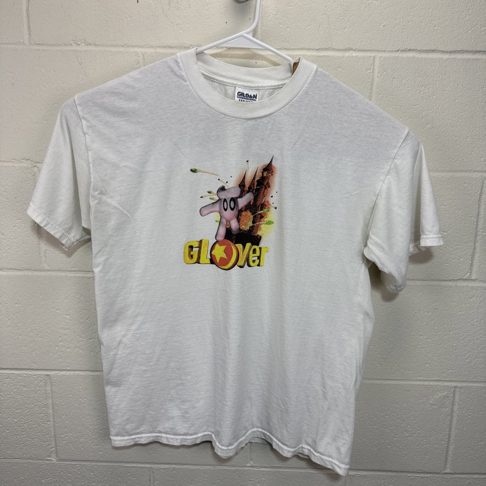 Vintage Glover 1998 Nintendo 64 N64 Video Game Promo T-Shirt 90s White XL RARE